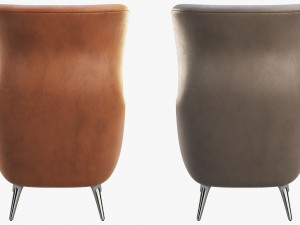 jh1 jh2 ro easy chair Model 3D