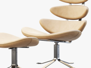 ej 5 corona chair and ottoman 3D 모델