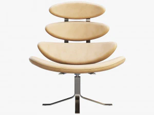 ej 5 corona chair and ottoman 3D Model