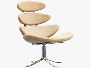 ej 5 corona chair and ottoman Modelo 3D
