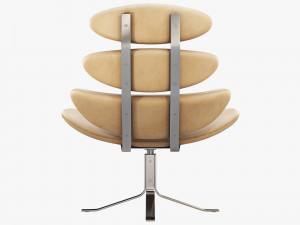 ej 5 corona chair and ottoman Modelo 3D