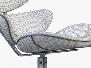 ej 5 corona chair and ottoman 3D Model
