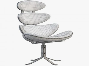 ej 5 corona chair and ottoman 3D Model