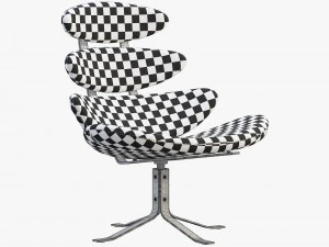 ej 5 corona chair and ottoman 3D Model