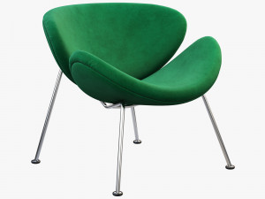 3d slice chair and ottoman 3D 模型