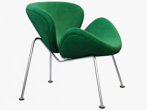 3d slice chair and ottoman 3D 模型