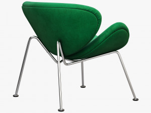 3d slice chair and ottoman 3D 模型
