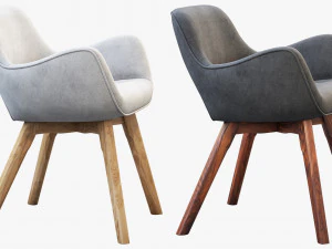3d a310h space dining chair 3D Model