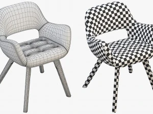 3d a310h space dining chair 3D Model