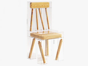 3d exploded chair by joyce lin Modello 3D