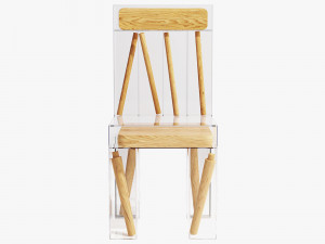3d exploded chair by joyce lin Modello 3D