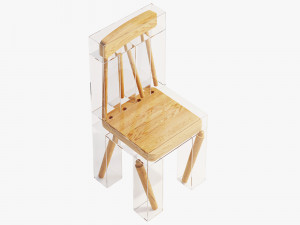 3d exploded chair by joyce lin Modello 3D