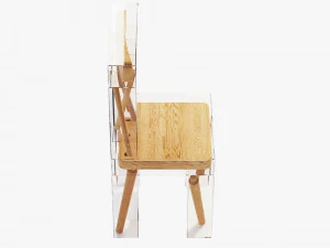 3d exploded chair by joyce lin 3D Model