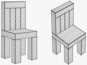 3d exploded chair by joyce lin Modello 3D
