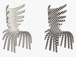 antonio pio saracino cervo chair model 3Dモデル