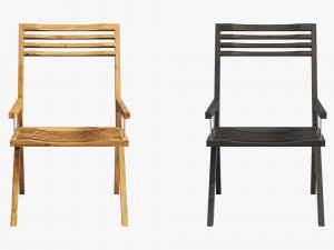 3d bivalvia wooden chair Modèle 3D