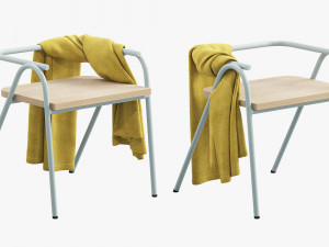 grand rapids half hurdle chair 3D 模型
