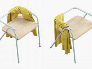 grand rapids half hurdle chair 3D 模型