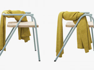 grand rapids half hurdle chair 3D Model