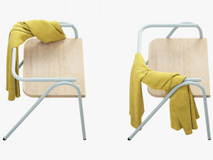grand rapids half hurdle chair 3D 模型