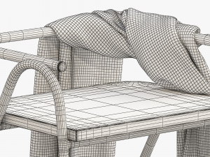 grand rapids half hurdle chair 3D 模型