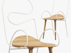 sylph chair 3 options 3D 모델
