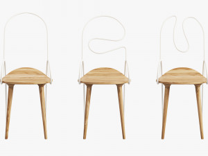 sylph chair 3 options Model 3D