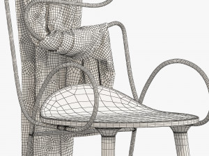 sylph chair 3 options Model 3D