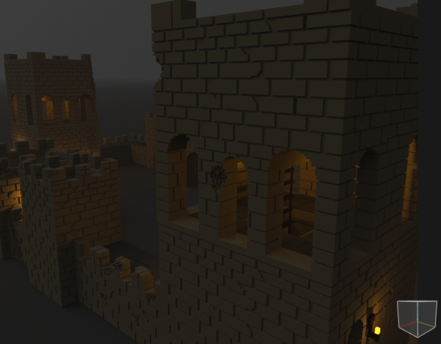 fortress castle 3D Model .c4d .max .obj .3ds .fbx .stl .blend 