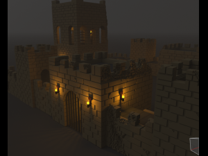 fortress castle 3D Model
