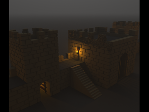 fortress castle 3D Model
