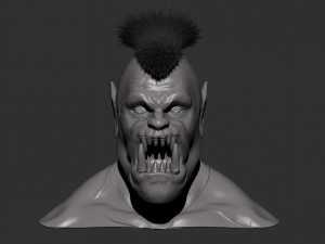 orc monster orc head bust orc bust 3D 모델