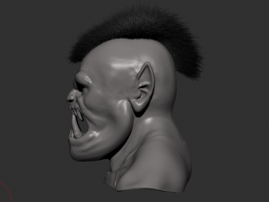 orc monster orc head bust orc bust 3D 모델