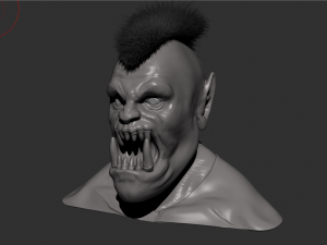orc monster orc head bust orc bust 3D 모델