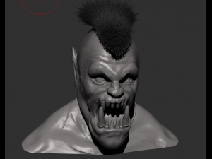orc monster orc head bust orc bust 3D 모델