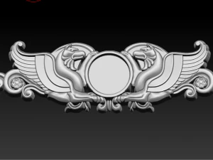 номер дома барельеф орел лев 3D Принт Модель