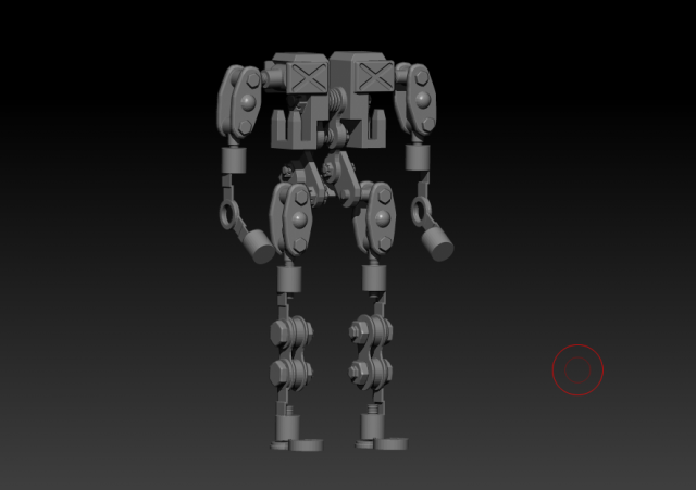 robot Model 3D .c4d .max .obj .3ds .fbx .stl .blend 