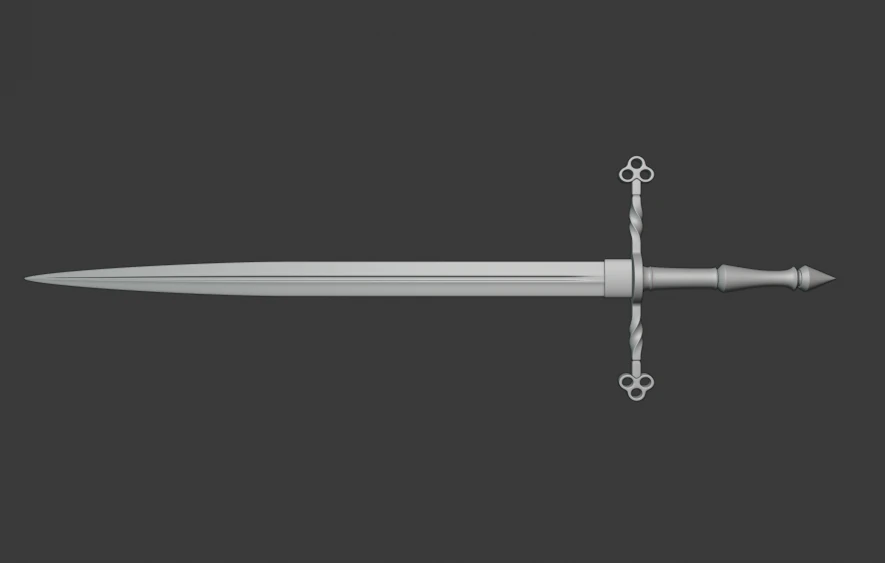 spada Modello di stampa 3D .c4d .max .obj .3ds .fbx .stl .blend 