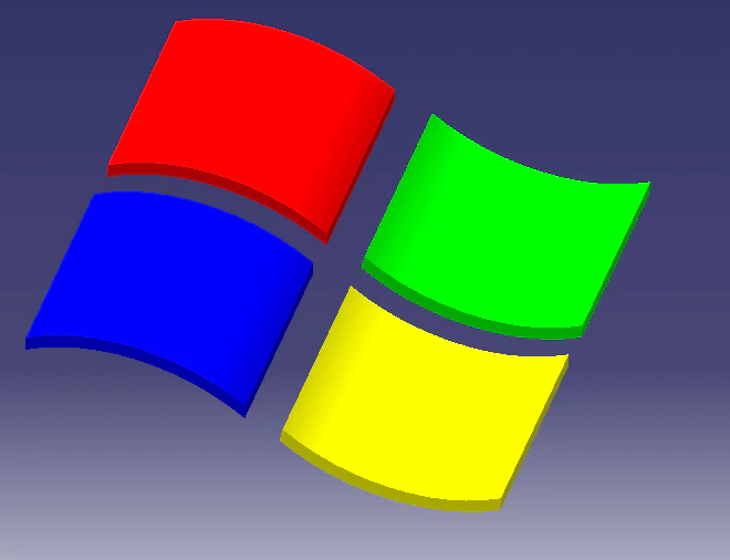 windows logo 3D Model .c4d .max .obj .3ds .fbx .stl .blend