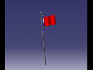 drapeau Modelo 3D