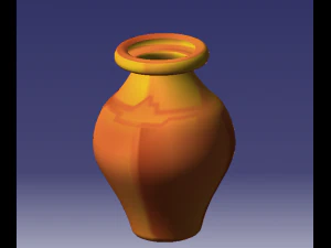 &ccedil;i&ccedil;ek vazo 3D Model