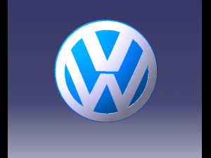 volkswagen logo Modèle 3D