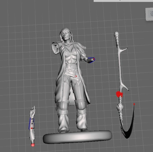forrest elf mini figure for rpg rol 3D Print Model .c4d .max .obj .3ds .fbx .stl .blend
