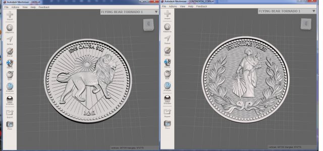john wick continental coin replica 3D Print Model .c4d .max .obj .3ds .fbx .stl .blend 