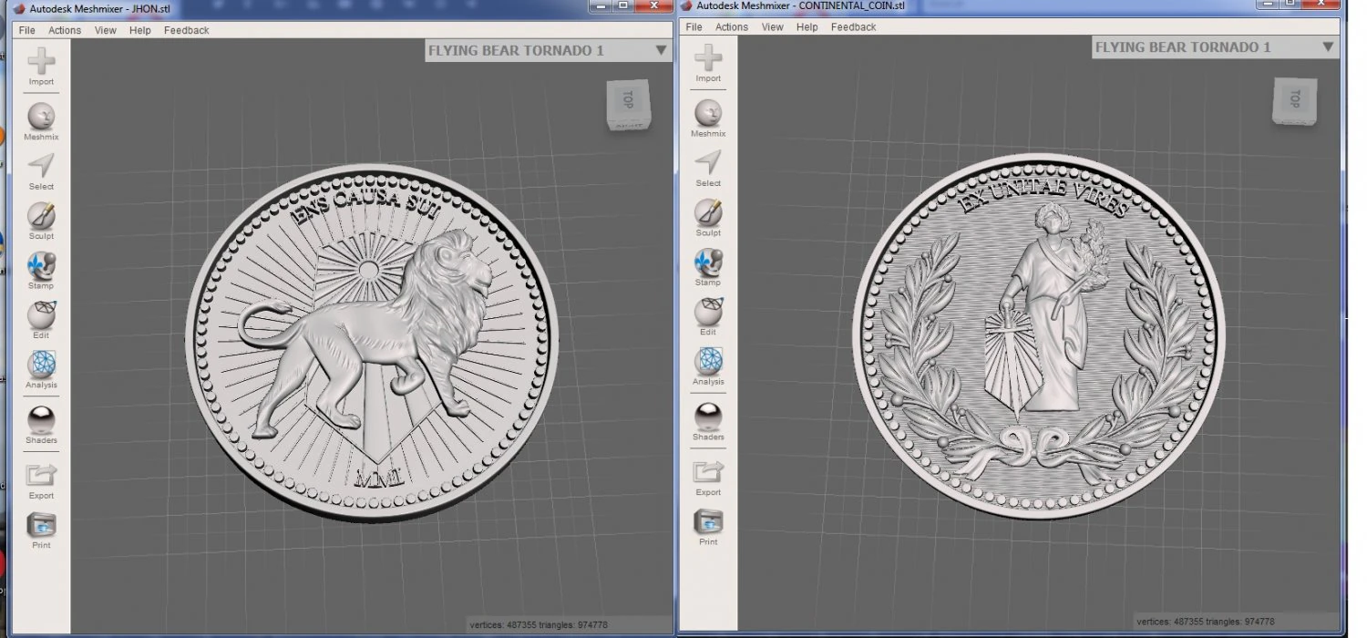 john wick continental coin replica 3D Print Model .c4d .max .obj .3ds .fbx .stl .blend