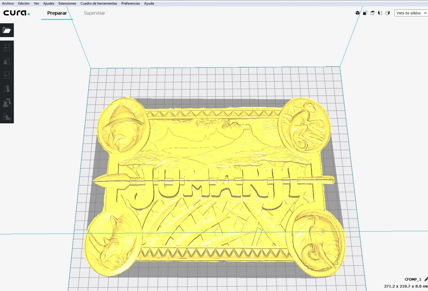 jumanji board game top logo 3D Print Model .c4d .max .obj .3ds .fbx .stl .blend 