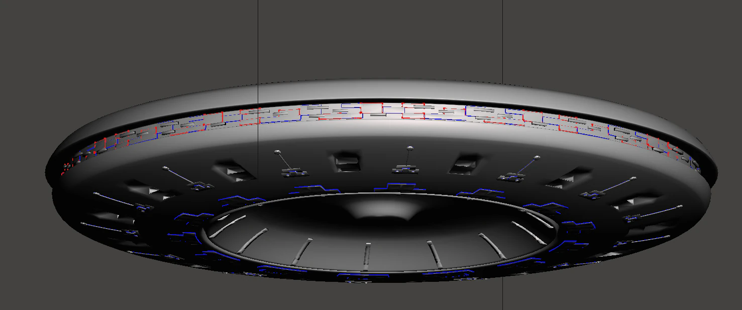 v visitors mothership 3D Print Model .c4d .max .obj .3ds .fbx .stl .blend 
