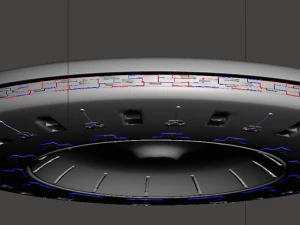 v bezoekers moederschip 3D printmodel