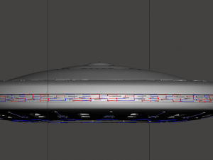 v visitors mothership Model Cetak 3D