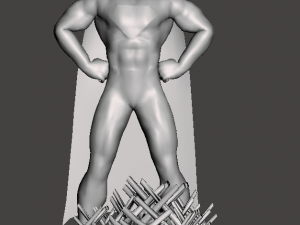 superman christopher reeve with solitude fortress base 3D Print Model